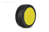 Jetko Lesnar 1/8 Buggy Tires Mounted on Yellow Dish Rims, Medium Soft (2)