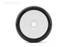 Jetko Positive 1/8 Buggy Tires Mounted on White Dish Rims, Super Soft (2)