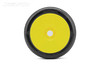Jetko Sting 1/8 Buggy Tires Mounted on Yellow Dish Rims, Medium Soft (2)