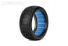 Jetko Block In 1/8 Buggy Tires, Medium Soft with Inserts (Blue Grey) (2)