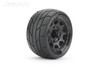 Jetko Super Sonic 1/10 ST 2.8 Tires Mounted on Black Claw Rims, Medium Soft, 17mm Hex, (2)