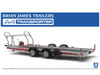 Aoshima 1/24 Brian James A4 Auto Transporter Trailer Model Kit