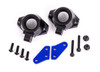 Traxxas 9637X Steering blocks, Blue steering block arms