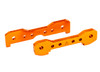 Traxxas 9527T Tie bars, front, 6061-T6 aluminum (Orange titanium-anodized)
