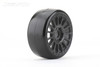 Jetko 1/8 GT Buster Tires Mounted on Black Radial Rims, Super Soft, Belted (2)