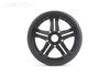 Jetko 1/8 GT Black Phoenix Racing Tires Mounted on Black Claw Rims, Medium Soft, Belted (2)