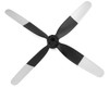 Eflite 4-Blade Propeller, 4.5 x 4.0: UMX P-51 Voodoo