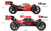 Team Corally Asuga XLR 6S RTR Racing Buggy - Red, Large Scale