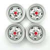 Racers Edge 1.9" Aluminum Beadlock Rims (4pcs) 5 Star, White