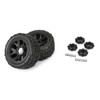 Duratrax 1/6 Warthog F/R 5.7" Monster Truck Tires MTD 24mm Black Ripper (2)