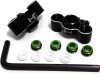 Hot Racing Aluminum Knuckles 1/16, Pair (Green Screw)