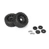 Proline 10198-11 Badlands MX57 Front/Rear 5.7” Tires Mounted on Raid 8x48 Removable 24mm Hex Wheels (2): Black