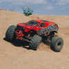 Arrma 1/10 GORGON 4X2 MEGA 550 Brushed Monster Truck RTR with Battery & Charger, Red