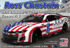 Salvinos Jr. THC2023RCJ Trackhouse Racing 2023 Ross Chastain "Jockey' Patriotic Scheme 1/24 Scale Model Car Kit