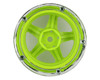 DS Racing Drift Element 5 Spoke Drift Wheel (Green Face/Chrome Lip/Chrome Rivet) (Adjustable Offset) w/12mm Hex