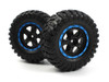 BlackZon Smyter Desert Wheels/Tires Assembled (Black/Blue)