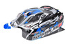 Team Corally Polycarbonate Body, Spark XB6, Blue, Cut Decal Sheet, 1pc