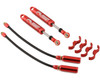 Yeah Racing Desert Lizard Piggyback Shocks w/Reservoir (Red) (2) (90mm)