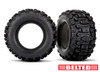 Traxxas 7870 Tires, Sledgehammer (belted, dual profile (4.3" outer, 5.7" inner)) (left & right)/ foam inserts (2)