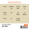 AK Interactive 3G Acrylic Silver Grey 17ml