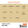 AK Interactive 3G Acrylic Grimy Grey 17ml