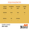 AK Interactive 3G Acrylic Dark Sand 17ml