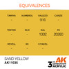 AK Interactive 3G Acrylic Sand Yellow 17ml