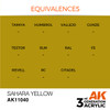 AK Interactive 3G Acrylic Sahara Yellow 17ml