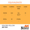 AK Interactive 3G Acrylic Golden Yellow 17ml