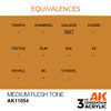 AK Interactive 3G Acrylic Medium Flesh Tone 17ml