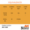 AK Interactive 3G Acrylic Dark Flesh 17ml