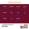 AK Interactive 3G Acrylic Laser Magenta 17ml