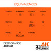 AK Interactive 3G Acrylic Deep Orange 17ml