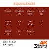 AK Interactive 3G Acrylic Dirty Red 17ml