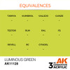 AK Interactive 3G Acrylic Luminous Green 17ml