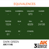 AK Interactive 3G Acrylic Dark Green 17ml