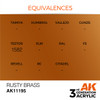 AK Interactive 3G Acrylic Rusty Brass 17ml