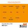 AK Interactive 3G Acrylic Clear Yellow 17ml