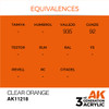 AK Interactive 3G Acrylic Clear Orange 17ml