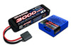 Traxxas 2985-2S Battery/charger completer pack (includes #2985 charger (1), #2827X 3000mAh 7.4V 2-cell 20C LiPo iD Battery (1))