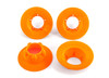 Traxxas 9569T Wheel covers, orange (4) (fits #9572 wheels)