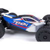 Arrma 1/18 TYPHON GROM MEGA 380 Brushed 4X4 Buggy RTR with Battery & Charger, Blue/Silver