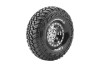 CR-Griffin 1/10 1.9 Crawler Tires, 12mm Hex Mounted on Black Chrome Rim, Super Soft, Front/Rear (2)