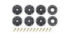 SC-Hummer 1/10 Short Course Tires, Soft, 12, 14 & 17mm Removable Hex on Black Rim (2)