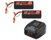 Spektrum Smart Powerstage 8S Surface Bundle: (2) G2 5000mAh 4S LiPo IC5 & S2100 Charger