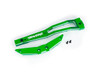 Traxxas 10221-GRN Chassis brace, front, 6061-T6 aluminum (green-anodized/ 2.5x6mm CCS (with threadlock) (2)