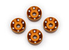 Traxxas 10257-ORNG Wheel washers, machined aluminum, orange (4)