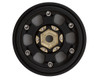 Treal Hobby Type B 1.0" 6-Spoke Brass Beadlock Wheels (Black) (4) (38.7g)