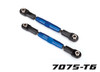 Traxxas 3643X Aluminum 49mm Camber Link Turnbuckle (Blue)