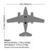 Eflite UMX Me 262 30mm EDF Jet BNF Basic with AS3X and SAFE Select, 660mm